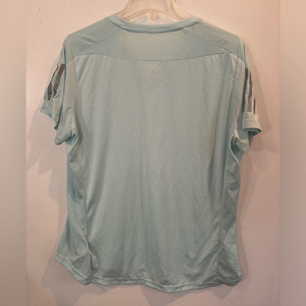 ADIDAS NWT Sz XL Halo Mint Own the Run RUNNING TEE SHIRT - Picture 2 of 8